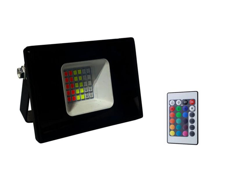 100W RGB LED Floodlights with Remote Contral, Outdoor LED Flood Lamp