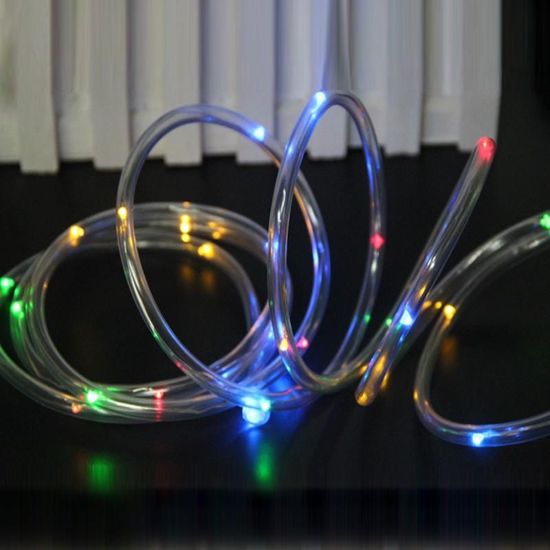 10m 100LED Outdoor Waterproof Solar Power Tube String Light for Holiday Landscape