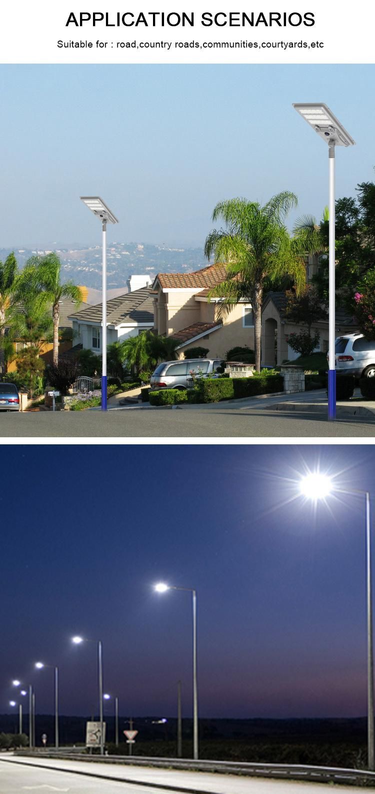 High Power 200W 150W LED Solar Street Lamp All in One Solar Road Light Solar Sensor Street Light