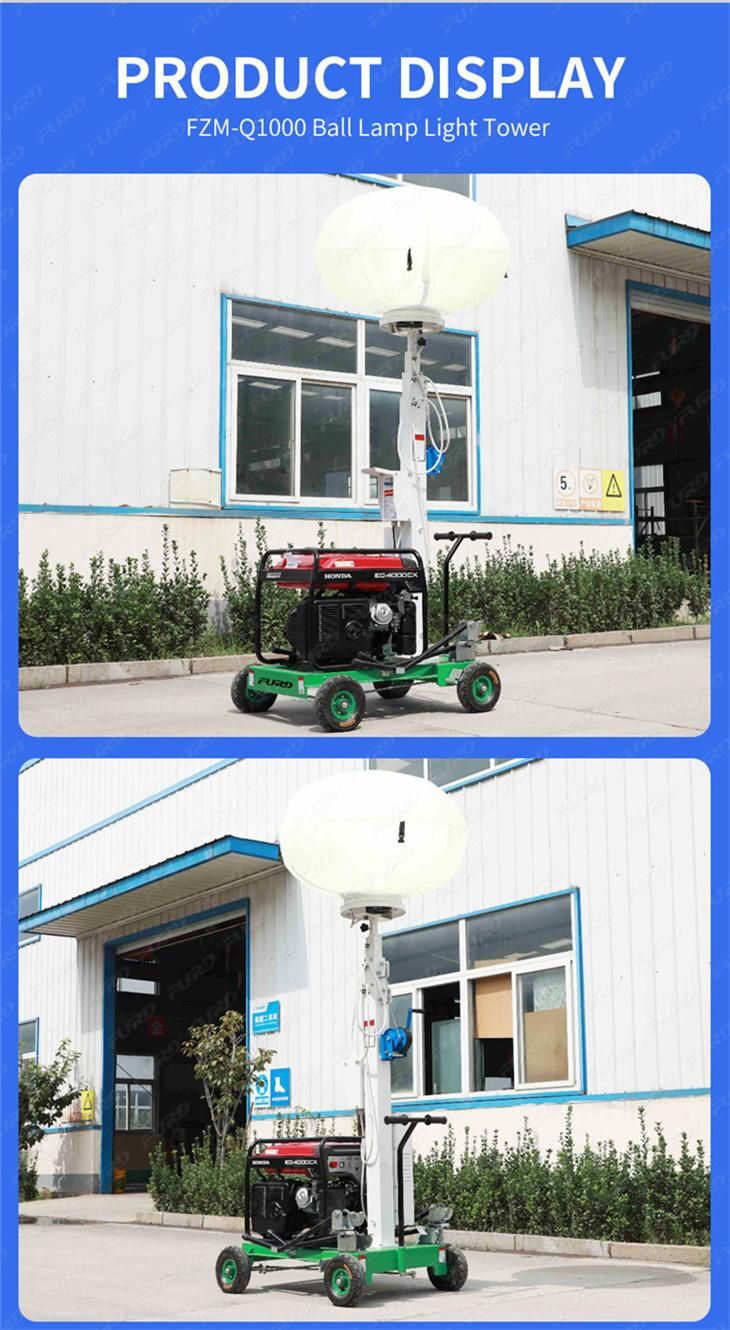 Diesel Portable Generator with Balloon Lights Lighting Tower