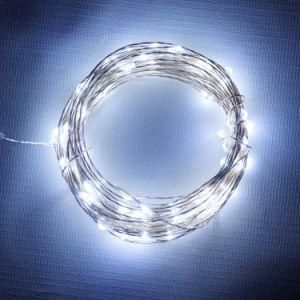 Flexible High Quality LED Solar Powered Copper Wire String Light