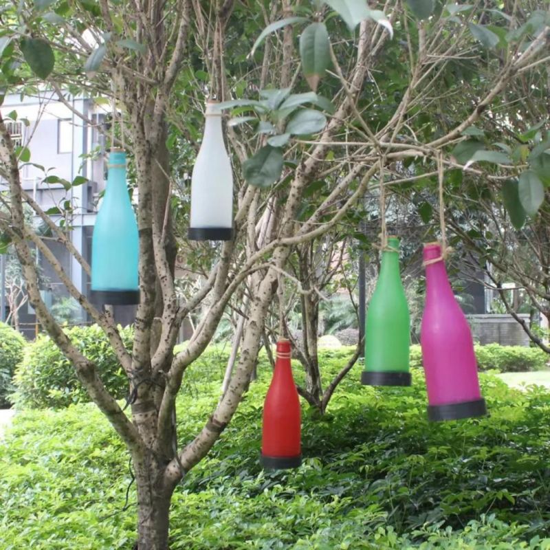 Solar Wine Bottle Design Plastic LED Bottle Lights Light Garden Hanging Lamp for Party Outdoor Garden Courtyard Patio Wyz10130