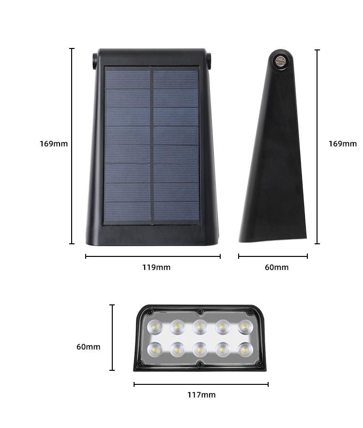 China Wholesale Super Brightness Outdoor Fixtures Mount Solar Wall Light for Garden