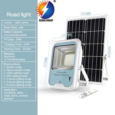 Motion Sensor Waterproof IP66 Integrated Outdoor All in One Solar LED Street Lamp