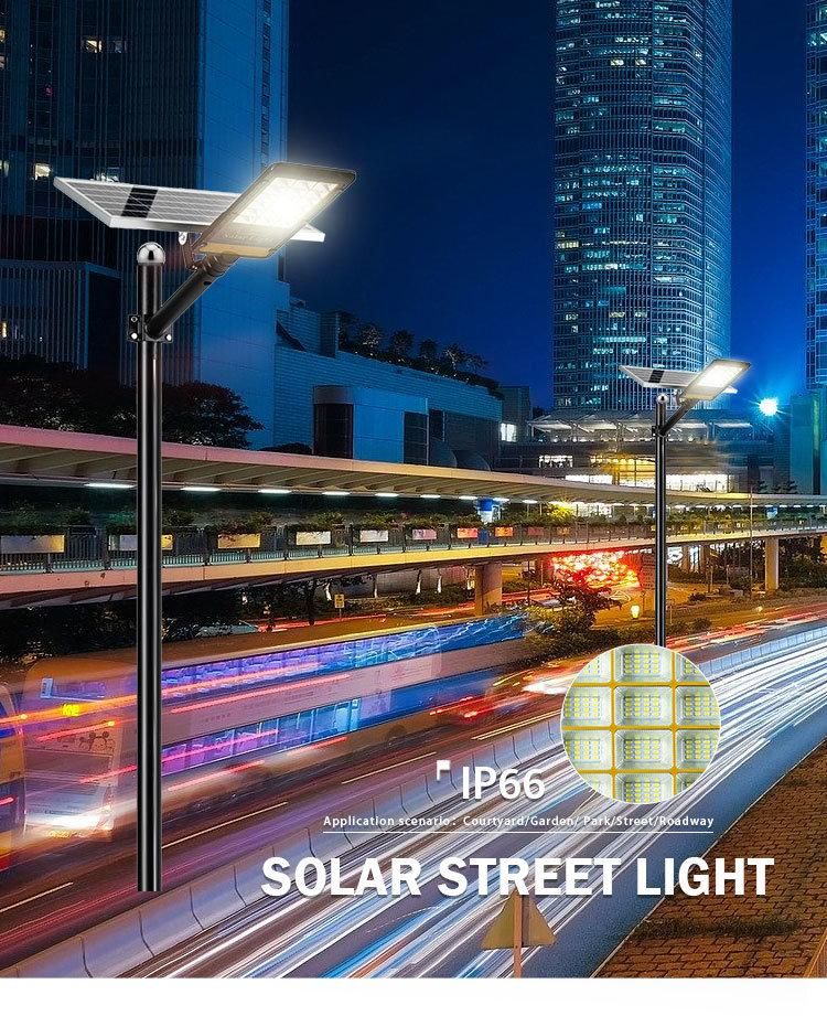 Remote Control LED Solar Street Lamp Waterproof Solar Powered Street Light