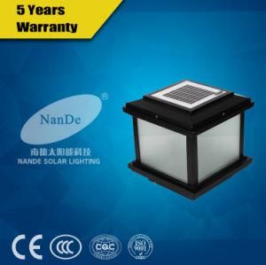 Solar Post Light with 3.7V 4.2ah Lithium Battery RoHS Ce Certificate