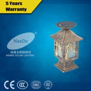 Solar Post Light with Aluminium/Stainless Steel Lamp Body