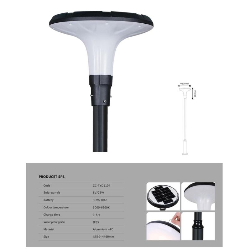 High Quality Solar Powered Outdoor Lamp Posts