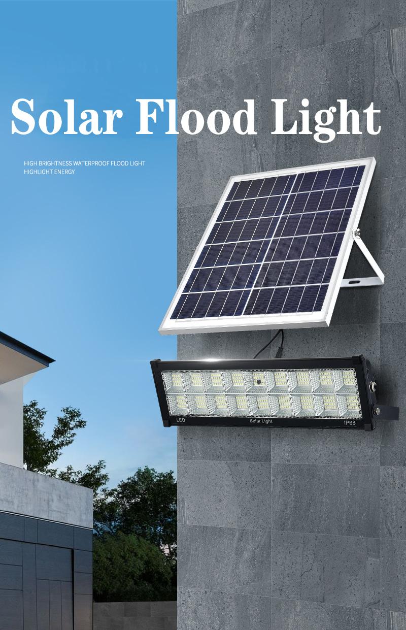 New Lighting Product Outdoor Waterproof IP65 Garden LED Solar Flood Light with Remote Control