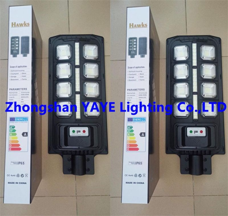 Yaye Hot Sell 300W UFO Solar LED Street Road Garden Wall Light with 500PCS Stock/ Radar Sensor/ Remote Controller/ Pls Contact Zhongshan Yaye Lighting Co., Ltd