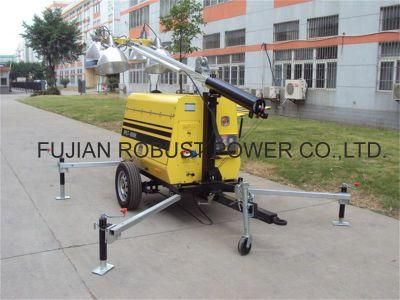 Construction Machinery Metal Halide Mobile Light Tower for Mining