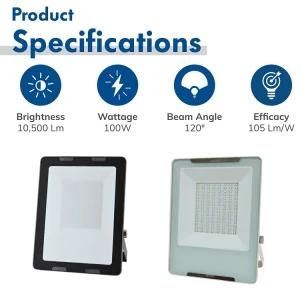 LED Flood Light 10W 1000lm 6000K Flood Lights Outdoor IP65 Waterproof LED Security Light CE, SAA, Dlc UL Qualified for Garage Backyard Doorways