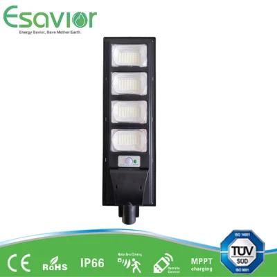 Esavior 120W All in One LED Solar Light for 114 Pathway/Roadway/Garden/Wall Lighting