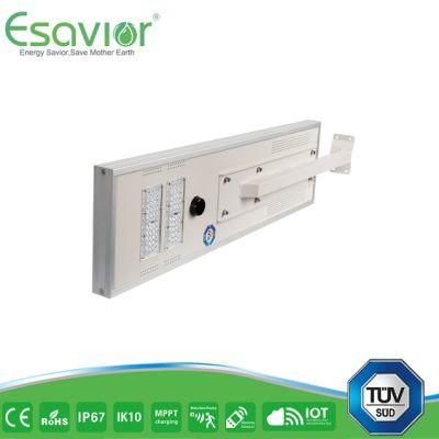 Esavior 99.9% MPPT Tracking Efficiency 50W Integrated LED Solar Street Lights Solar Lights