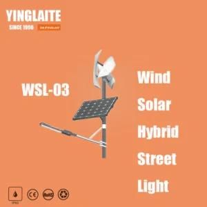 High Lumens Bridgelux CREE 7m Pole 80W Wind Solar Hybrid LED Street Light