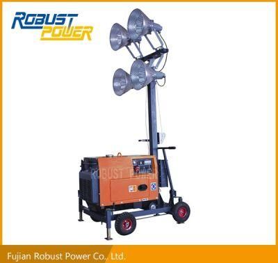 Single Cylinder Air Cooled Mobile Generator Light Tower