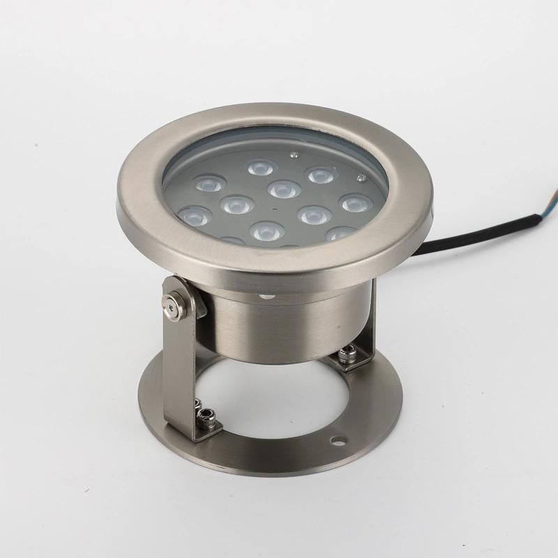 12W Underwater Lamp IP68 Stainless Steel LED Pool Light