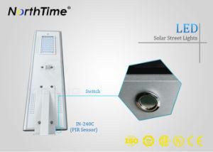 40W Motion Sensor Cotrol Solar Panel Integrated LED Street Lamp
