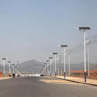 6m Pole 30W LED Light Power with LiFePO4 Battery Split Solar Street Light