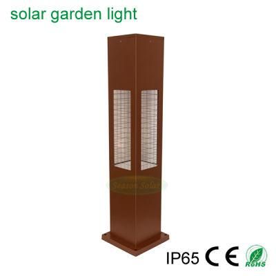 Landscape Lawn Square Pathway LED Lighting Solar Power Outdoor Garden Light with Warm+White LED Lamp