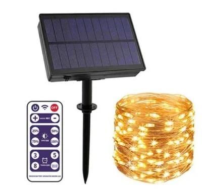 300LED Remote Control Outdoor Landscaping Solar LED String Lights for Christmas Holiday Wedding Party Garage Lawn