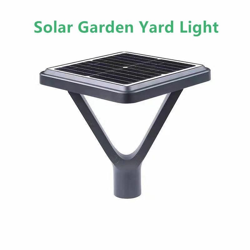 Aluminum Yard Decorative IP65 Waterproof 3m Height Pole Lighting Outdoor LED Solar Garden Light with LED Light