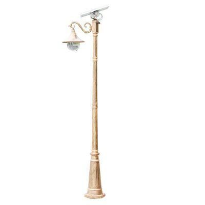 High End Solar Outdoor Waterproof Antique Street Lamp Patio Solar Outside Lanterns Lamp Post Garden Solar Lights