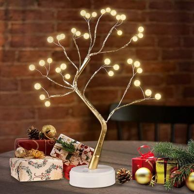 Sparkly 20&quot; Tabletop LED Battery/USB Operated DIY Night Artificial Lamp Decoration Tree Light