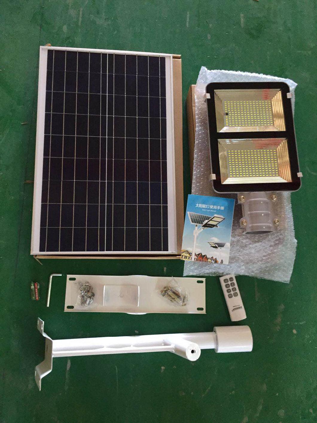 Outdoor Motion Sensor Solar Energy LED Street Lamp with Split Solar Panel