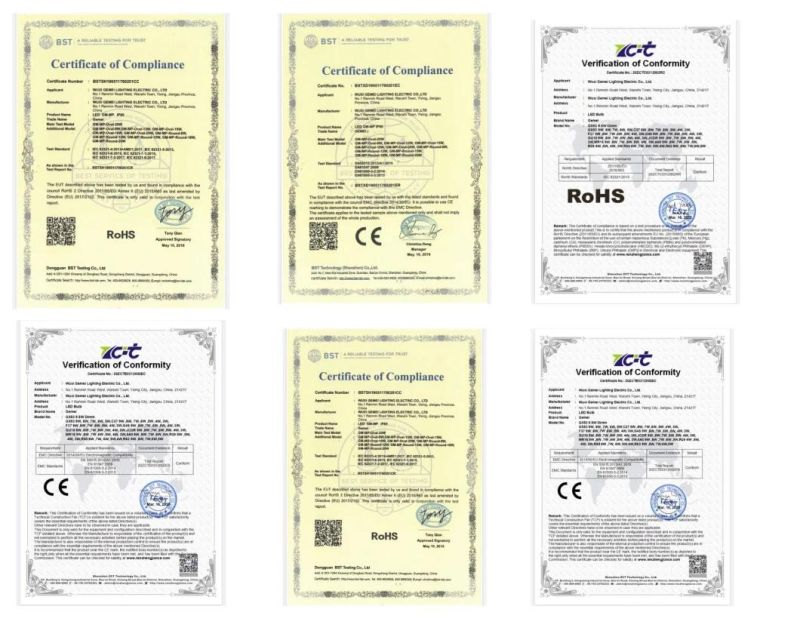 Factory Direct Price Energy-Saving, Low Power Consumption B6 Series Moisture-Proof Lamps Round with Certificates of CE, EMC, LVD, RoHS 8W 12W 15 18W