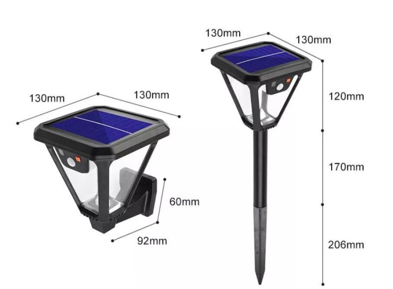 High Quality Cheap Price Outdoor Solar Powered Garden Lamp 100 LED Waterproof Motion Sensor Solar Wall Garden Lights