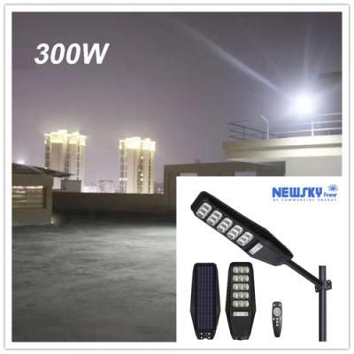 300W ABS Integrate Home Outdoor LED Lighting System Solar Street Light with Motion Sensor