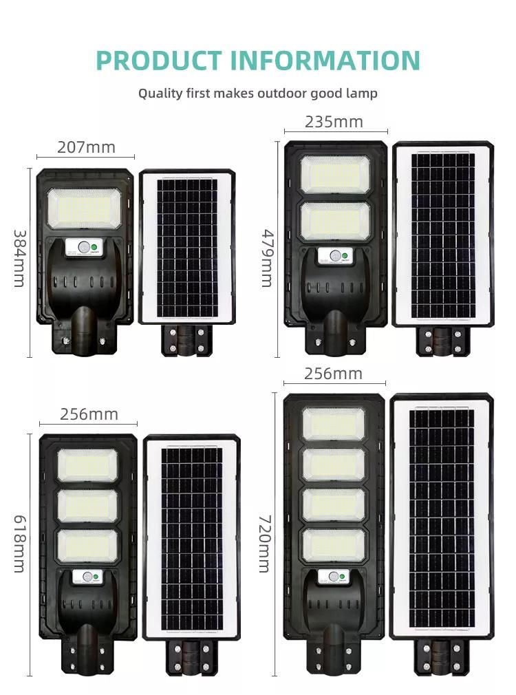 Outdoor Waterproof 300W LED Solar Street Light with Sensor