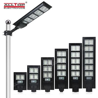 Alltop SMD IP65 Waterptoof Outdoor Integrated 50 100 150 200 250 300 Watt All in One Solar LED Street Light