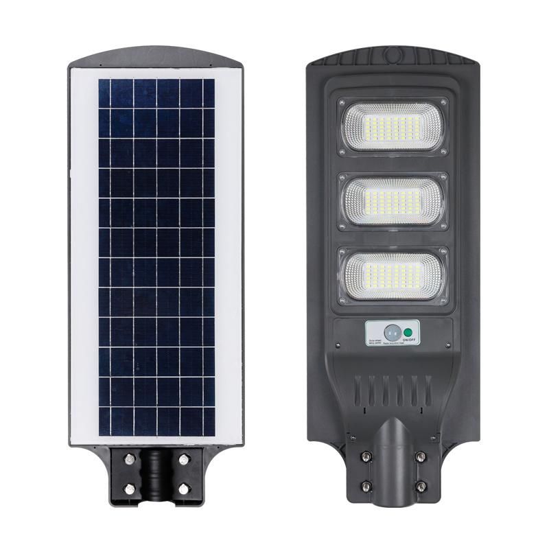 Remote Control ABS IP66 Outdoor Sensor Waterproof Garden Lamp All in One Integrated Solar Street LED Light Price