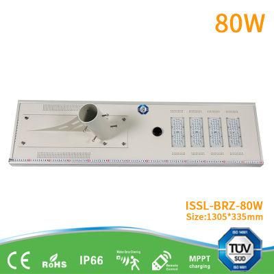 Ce RoHS TUV 80W Iot Solar Road Street Lighting