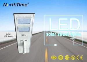 Light-Operated Control Infrared Motion Sensor LED Lamps with Solar Panel