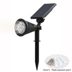 Solar Powered LED Lamp Adjustable Solar Spotlight in-Ground IP65 Waterproof Landscape Wall Light Outdoor Lighting
