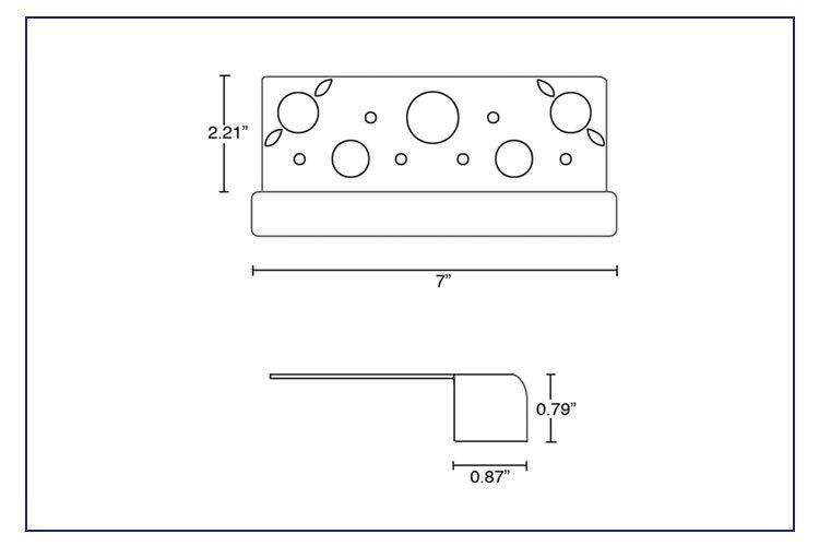 Lt2701 7 Inch 3W 300lm Brass Construction Hardscape Retaining Wall Paver Light for Outdoor Landscape Garden Step Lighting