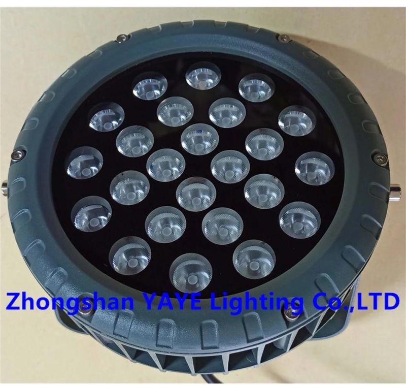 Yaye 2022 Hottest Sell 48W RGB Competitive Price CE/RoHS Outdoor Waterproof LED Spotlight with 3 Years Warranty/1000PCS Stock (9W/12W/18W/24W/36W/48W Available)