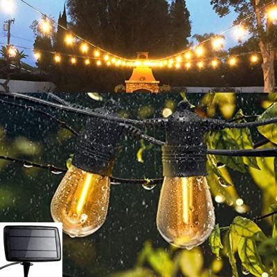 G45 Solar Powered LED Bulb String Light Christmas Festoon Light for Party Patio Home Garden Street Holiday Wedding Decoration