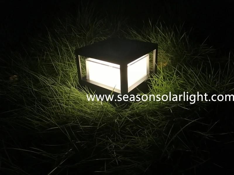 New Energy Saving LED Light Lamp Fence Post LED Garden Outdoor Solar Fence Light with LED Chip