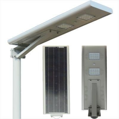 Dual Lamps Dual Solar Panel Solar Street Light Lithium Battery