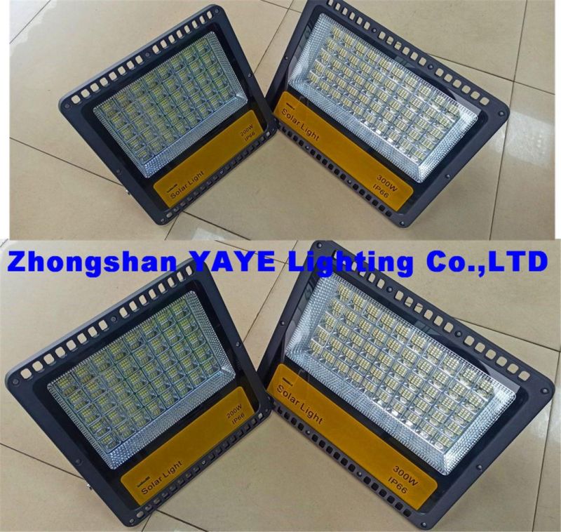 Yaye Hottest Sell Latest Design Outdoor Waterproof IP66 RGB Solar LED Flood Garden Lights with 800W/500W/300W/200W/100W/60W Stock 1000PCS Each Watt