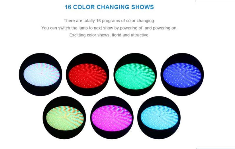 Latest Round/Square Flexible Soft Resin Filled Underwater LED Swimming Pool Light