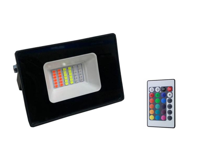 30W RGB LED Flood Light Remote Contral LED Outdoor Flood Lamp, Waterproof LED Outdoor Lighting