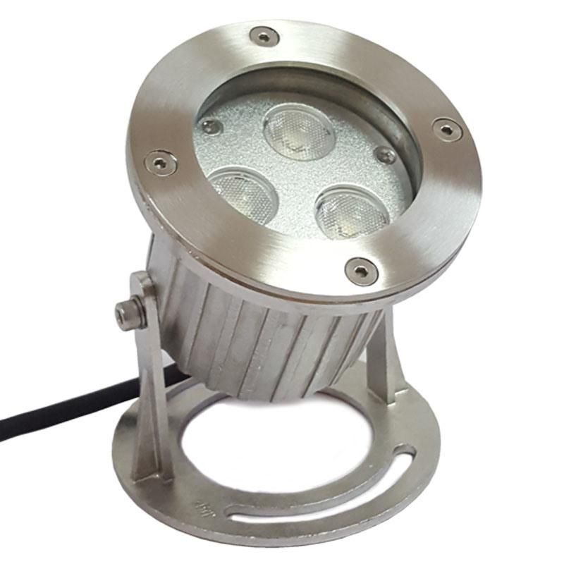 91mm*130mm 3*1W 304 or 316 Stainless Steel Underwater Spot Light