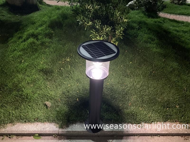 Factory Supplier S. S Material Energy Saving Lamp Outdoor LED Solar Pillar Lamp for Garden Lighting