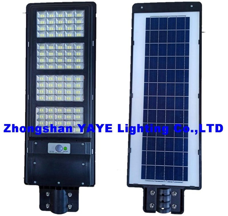 Yaye 2022 Hot Sell 100W 150W 200W LED Integrated All in One Outdoor Solar Street Garden Lamp with 1000PCS Stock/Radar Sensor/Remote Controller/ 3 Years Warranty