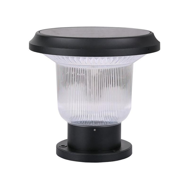 Garden Solar LED Pillar Light Solar Powered Outdoor Waterproof Decoration and Lighting All in One Lamp